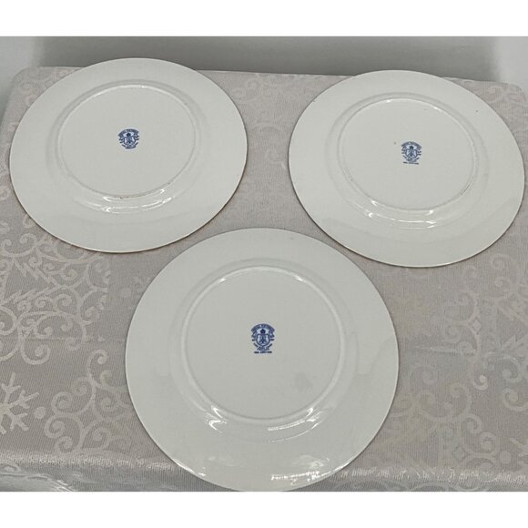 Royal Victoria ROV1 Fine Bone‎ China Plates Set Of 3 England Vine & Grape Design - Picture 6 of 8